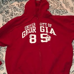 University of Georgie zip up hoodie